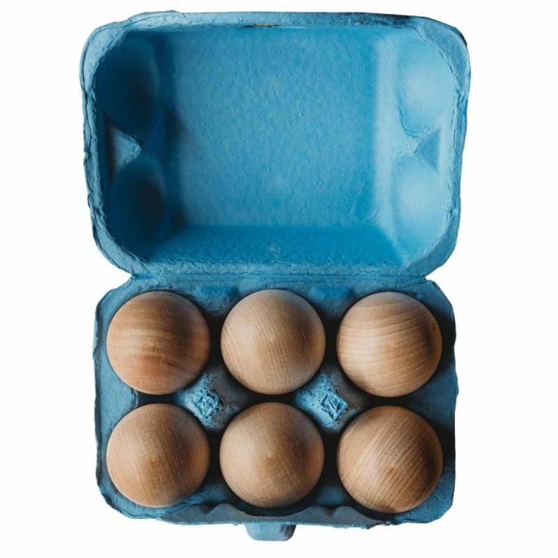 Waldorf Essentials | Bella Luna Wooden Toy Eggs, 6 Pack Waldorf Essentials Waldorf Essentials