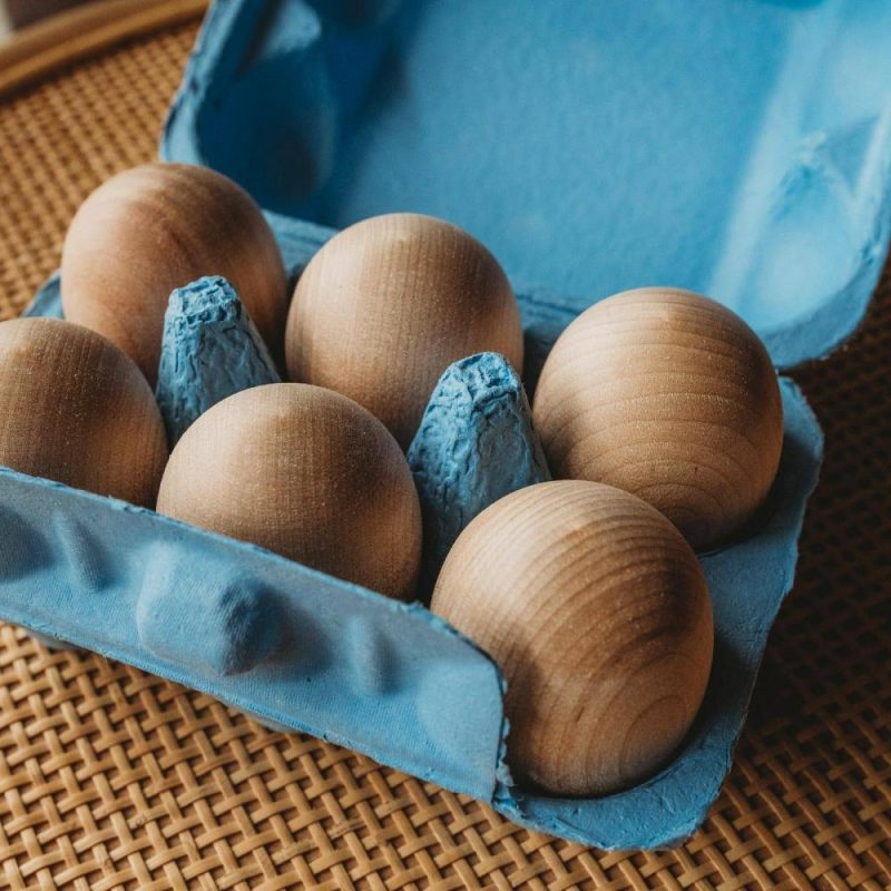 Waldorf Essentials | Bella Luna Wooden Toy Eggs, 6 Pack Waldorf Essentials Waldorf Essentials